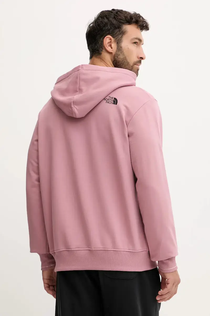 felpa in cotone Flowe Dome uomo colore rosa con cappuccio NF0A8EGZHCS1 miniatura 3