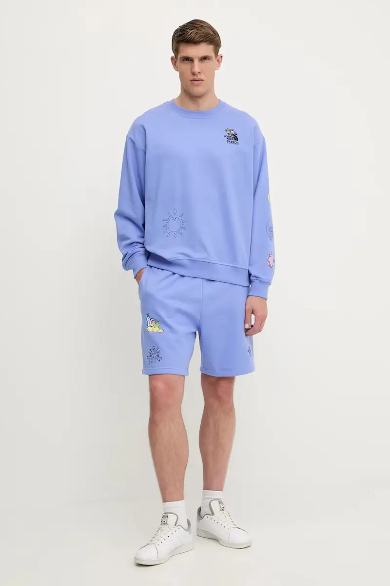 felpa in cotone Mountain Cleanup colore violetto NF0A8C2U0YI1 miniatura 2