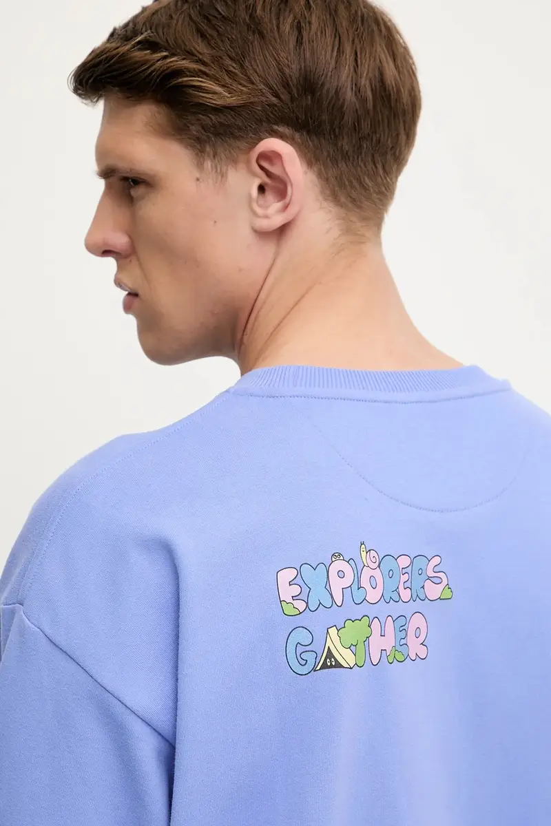 felpa in cotone Mountain Cleanup colore violetto NF0A8C2U0YI1 miniatura 4