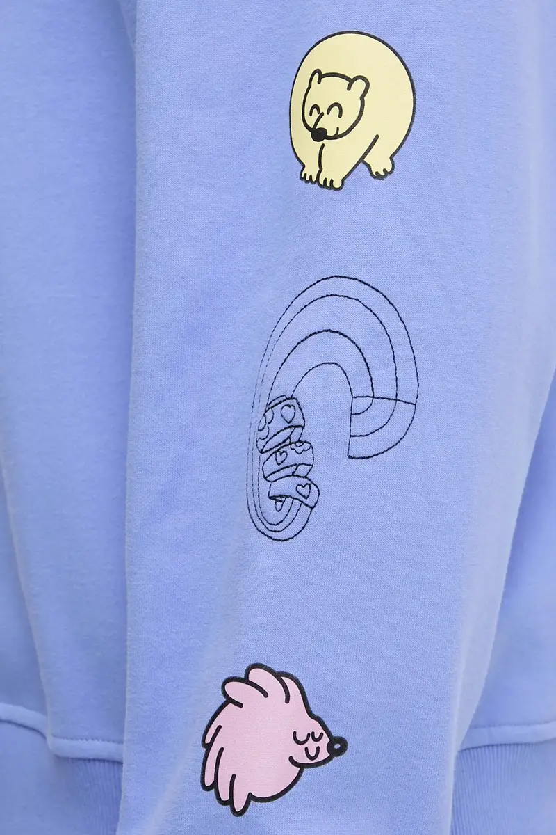 felpa in cotone Mountain Cleanup colore violetto NF0A8C2U0YI1 miniatura 5