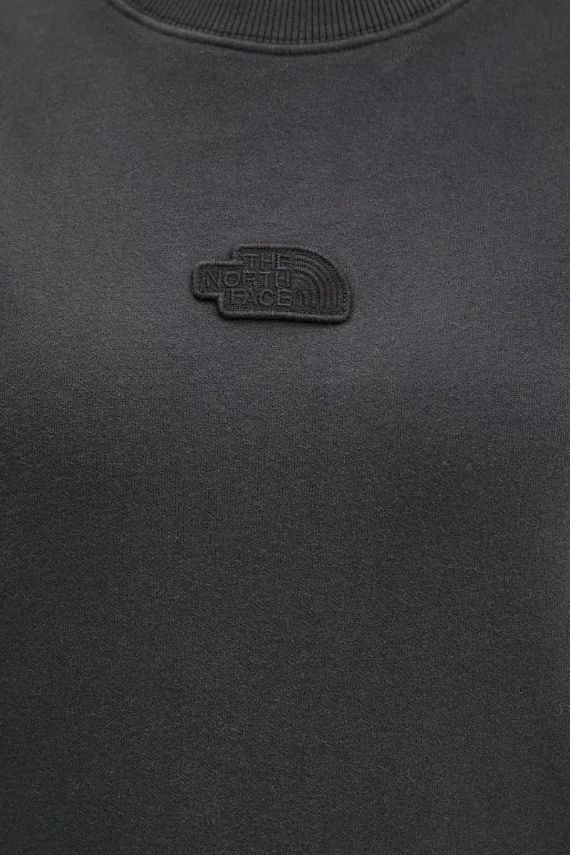 felpa in cotone Nature Relaxed donna colore grigio con applicazione NF0A8BVXJK31 miniatura 5