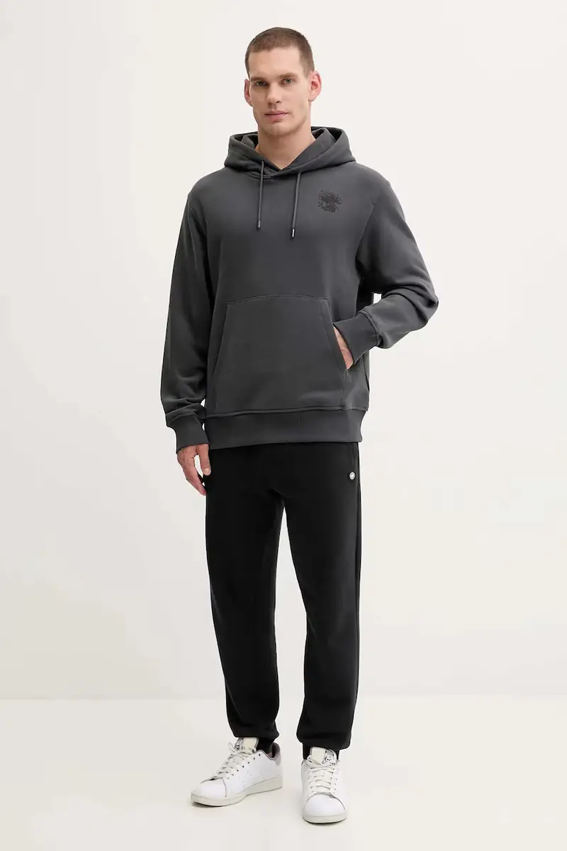 felpa in cotone Powder Days uomo colore grigio con cappuccio NF0A8E4G0C51 miniatura 2