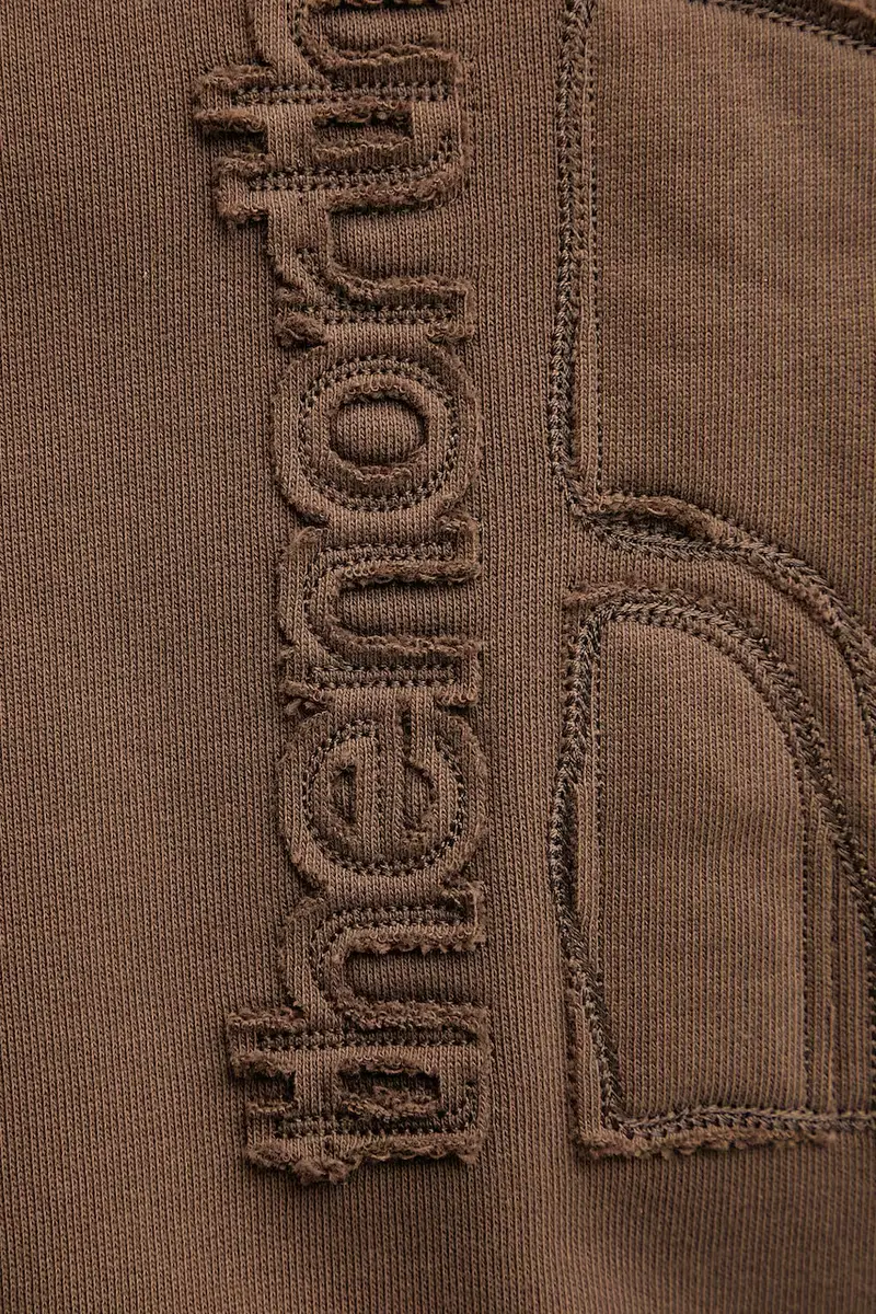 felpa in cotone Relaxed uomo colore marrone con applicazione NF0A8C361OI1 miniatura 5