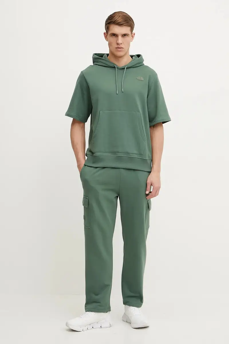 felpa in cotone Relaxed uomo colore verde con cappuccio NF0A8BW1HCH1 miniatura 2