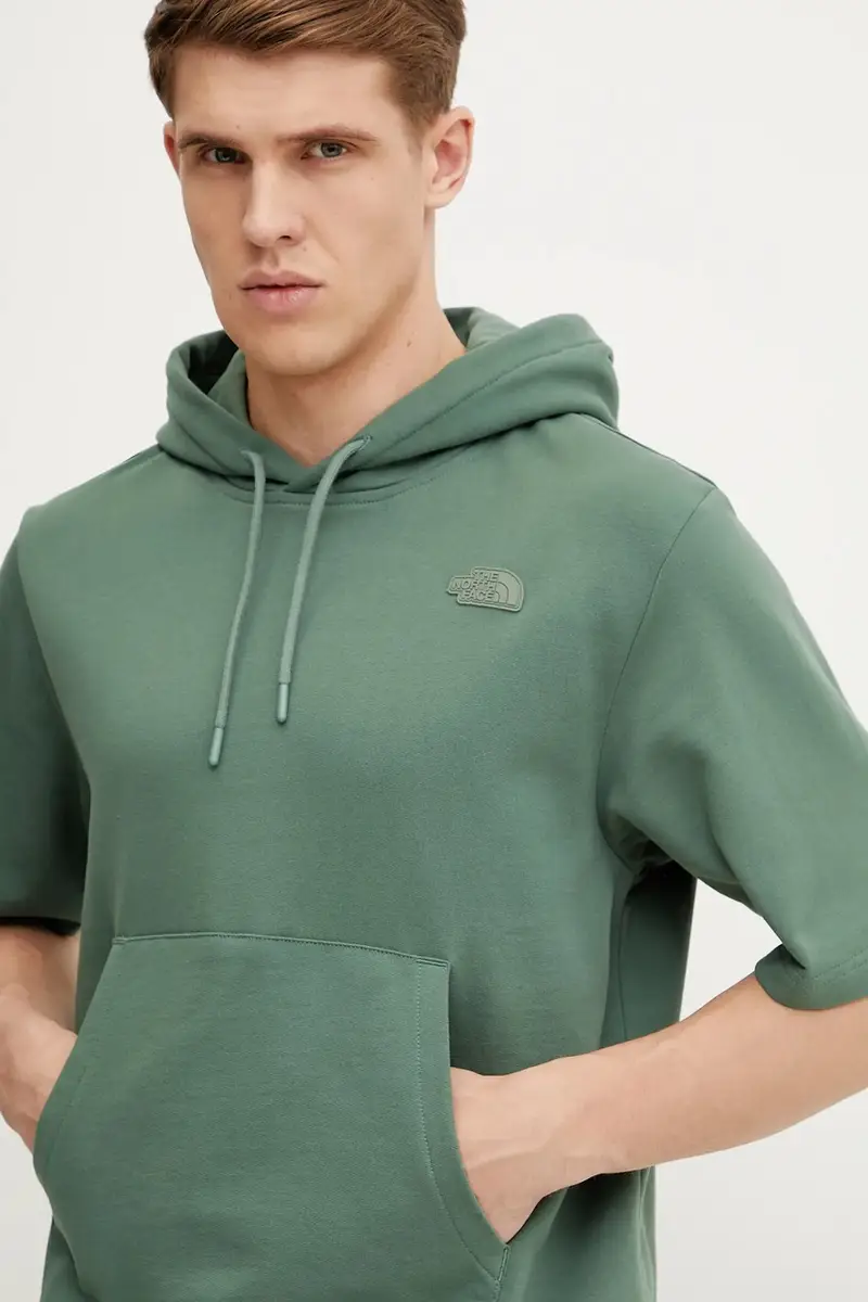 felpa in cotone Relaxed uomo colore verde con cappuccio NF0A8BW1HCH1 miniatura 4