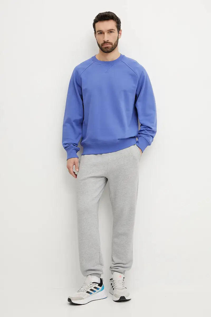 felpa in cotone Relaxed uomo colore violetto con applicazione NF0A8C366IF1 miniatura 2