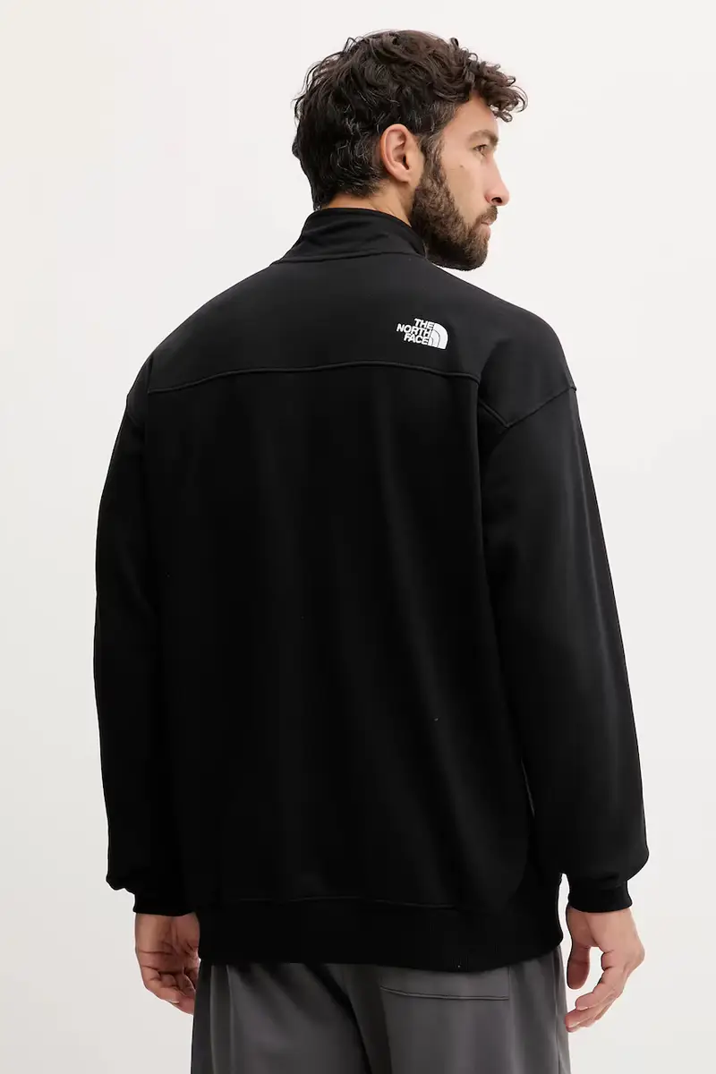 felpa in cotone uomo colore nero con applicazione NF0A8F24JK31 miniatura 3