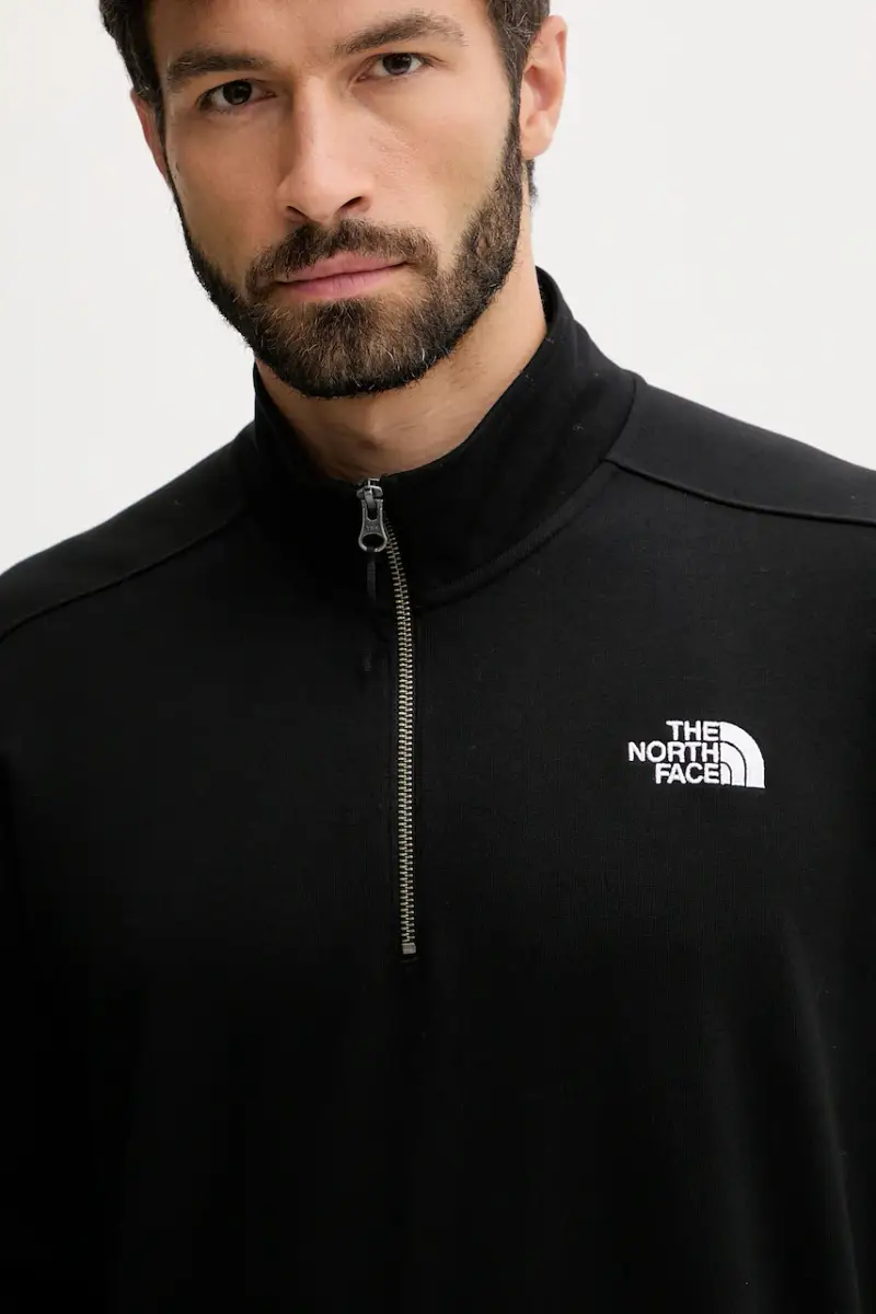 felpa in cotone uomo colore nero con applicazione NF0A8F24JK31 miniatura 4