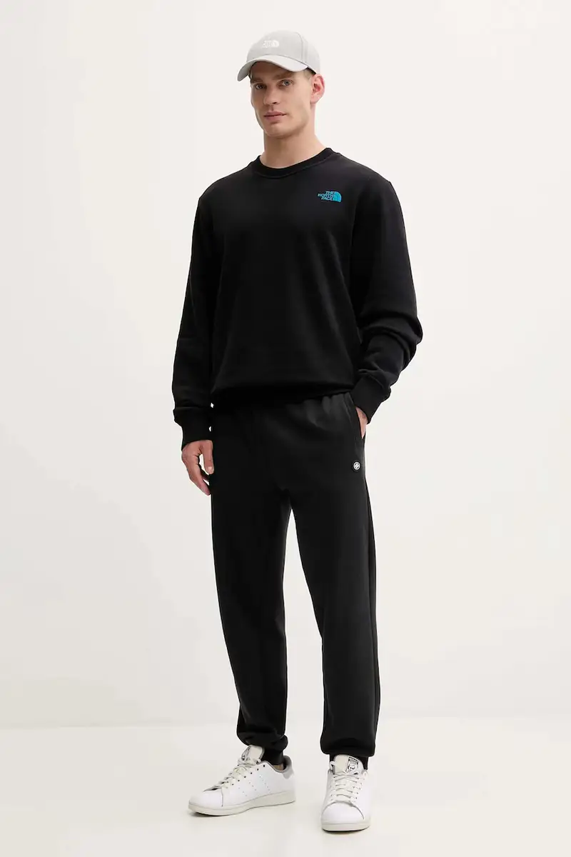 felpa in cotone uomo colore nero NF0A8EU5JK31 miniatura 2