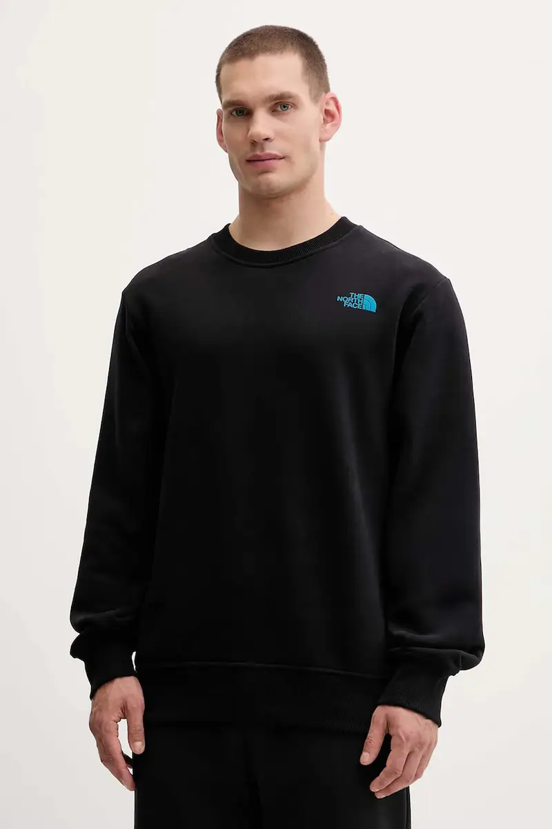 felpa in cotone uomo colore nero NF0A8EU5JK31 miniatura 3