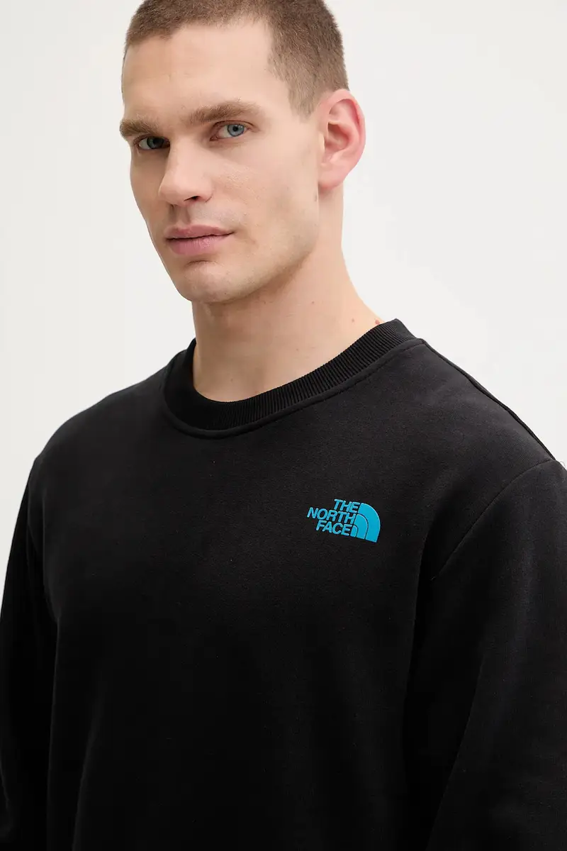 felpa in cotone uomo colore nero NF0A8EU5JK31 miniatura 4