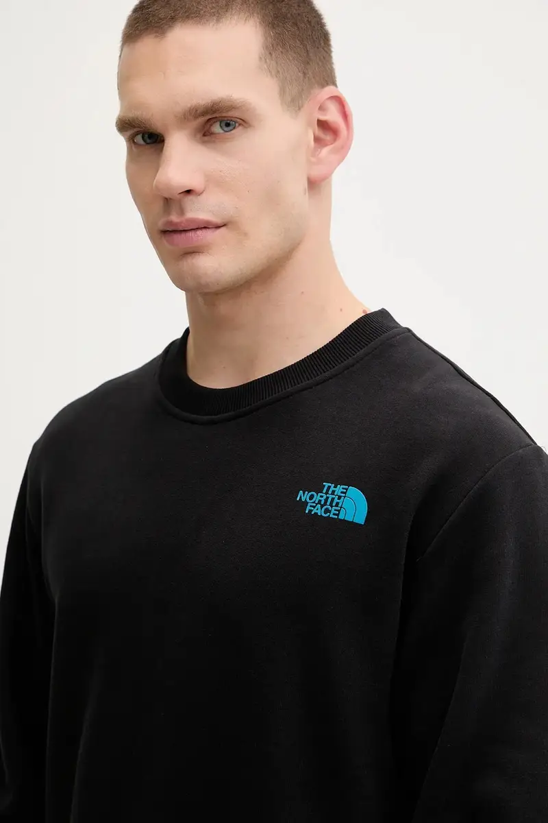 felpa in cotone uomo colore nero NF0A8EU5JK31 miniatura 4