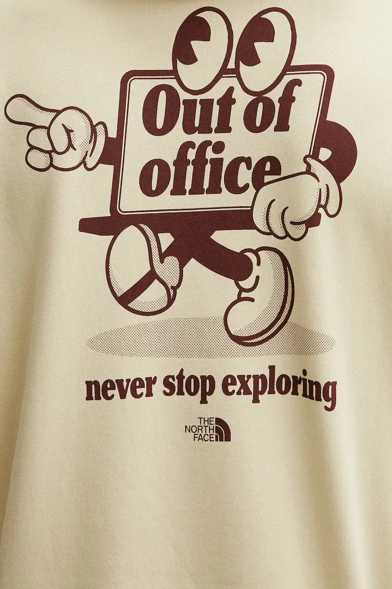 felpa in cotone WAMFC uomo colore beige con cappuccio NF0A8C333X41 miniatura 5