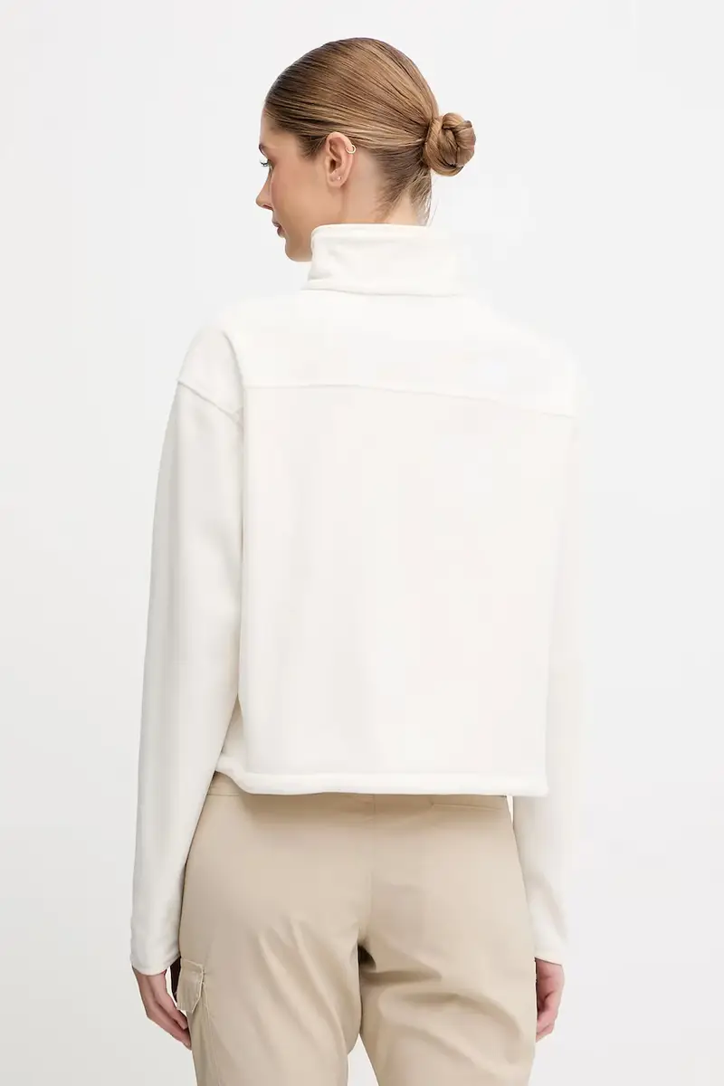 felpa in pile donna colore beige NF0A8D2CQLI1 miniatura 3