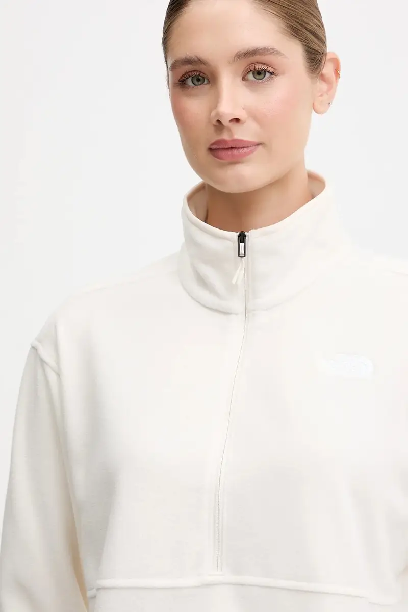 felpa in pile donna colore beige NF0A8D2CQLI1 miniatura 4