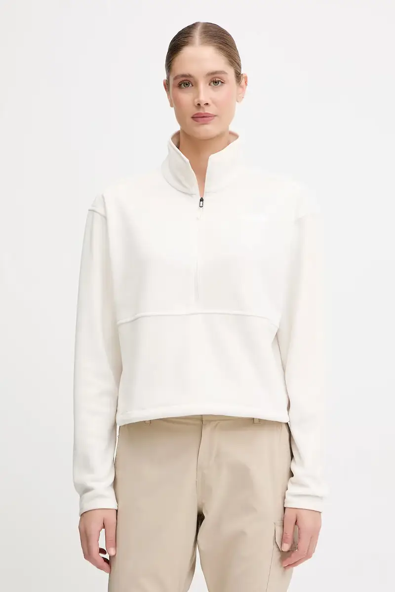 felpa in pile donna colore beige NF0A8D2CQLI1