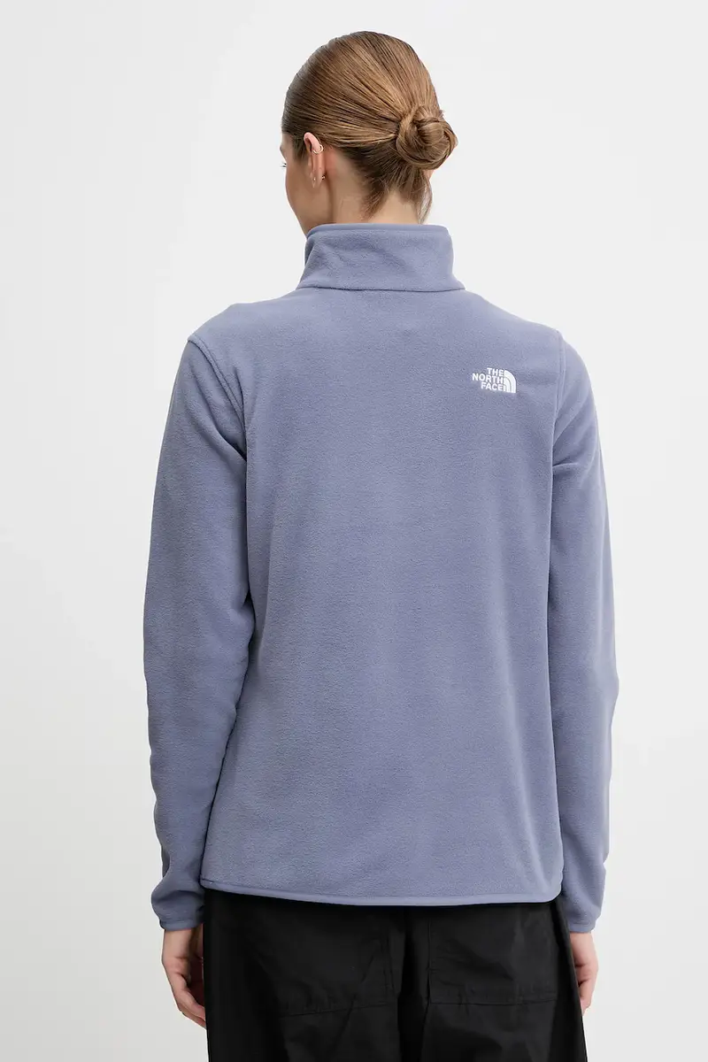 felpa in pile donna colore violetto NF0A8D2JBTR1 miniatura 3