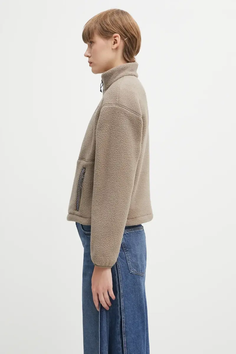 felpa in pile Fleeski 1/4 zip donna colore marrone NF0A88Z3BOW1 miniatura 2