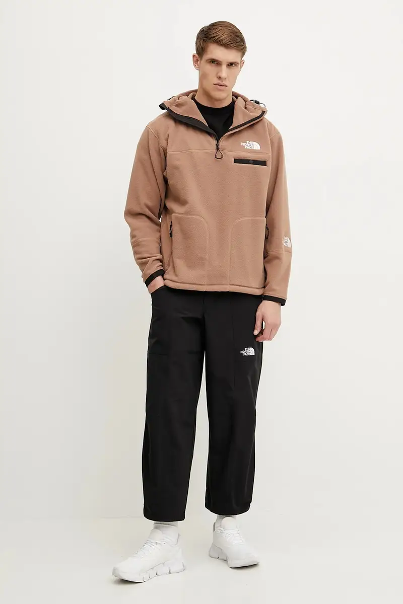 felpa in pile TNF X NSE uomo colore marrone con cappuccio NF0A8BJZ6IH1 miniatura 2