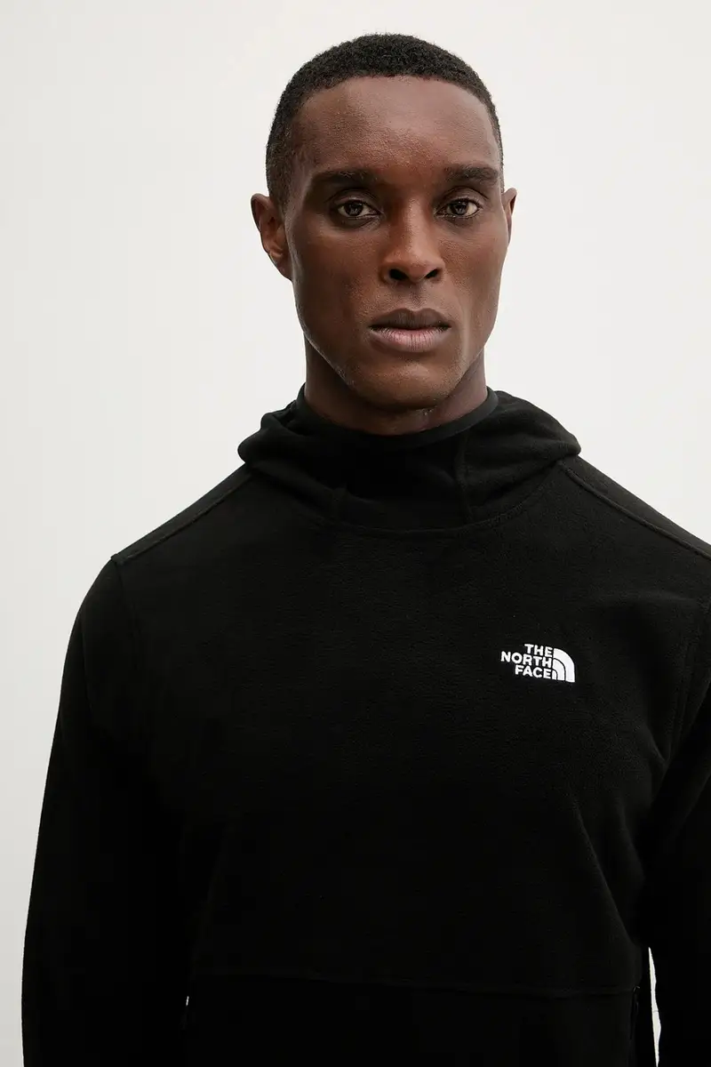 felpa in pile uomo colore nero con cappuccio NF0A8D0SJK31 miniatura 4