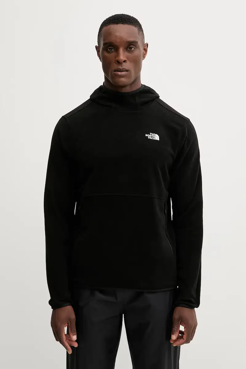 felpa in pile uomo colore nero con cappuccio NF0A8D0SJK31