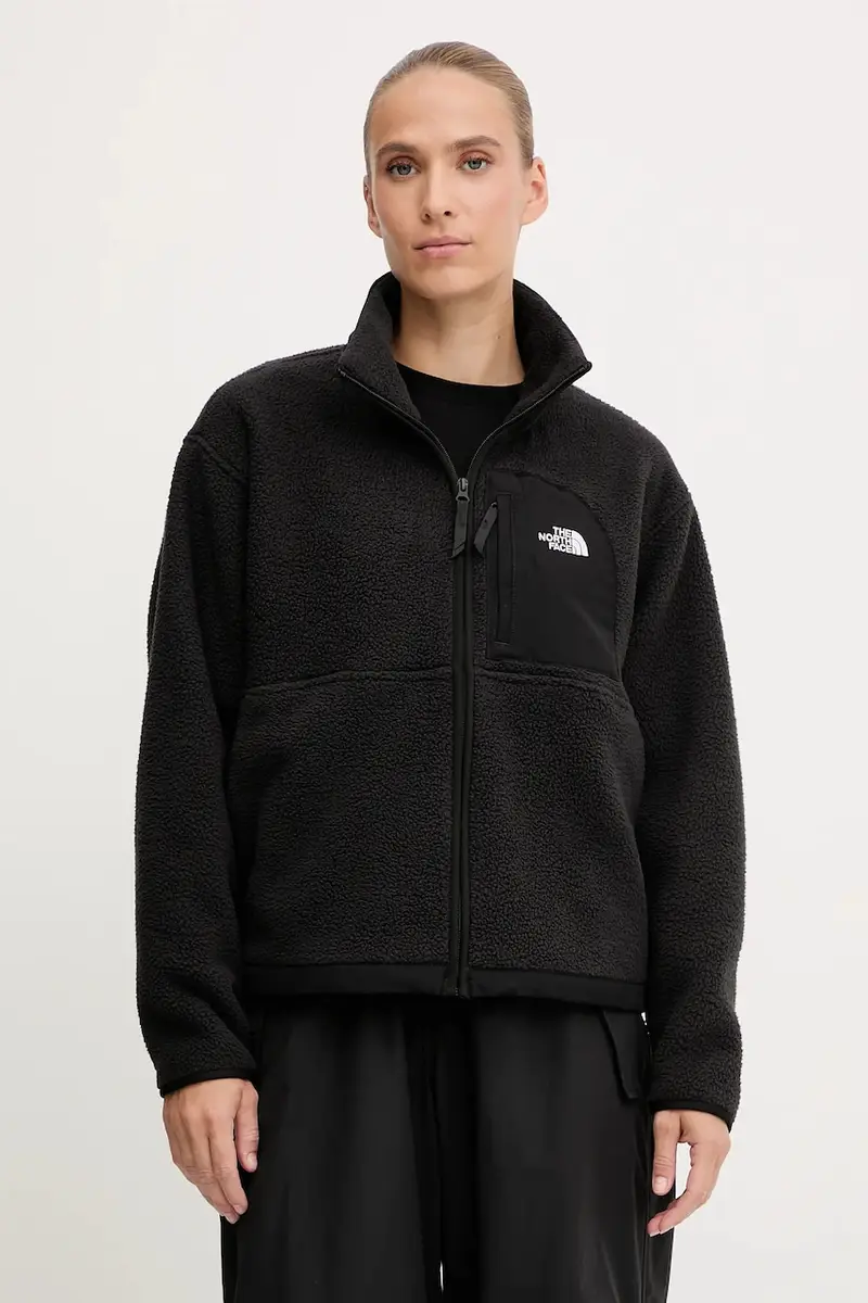 felpa in pile Yumiori Off donna colore nero NF0A8EUZJK31