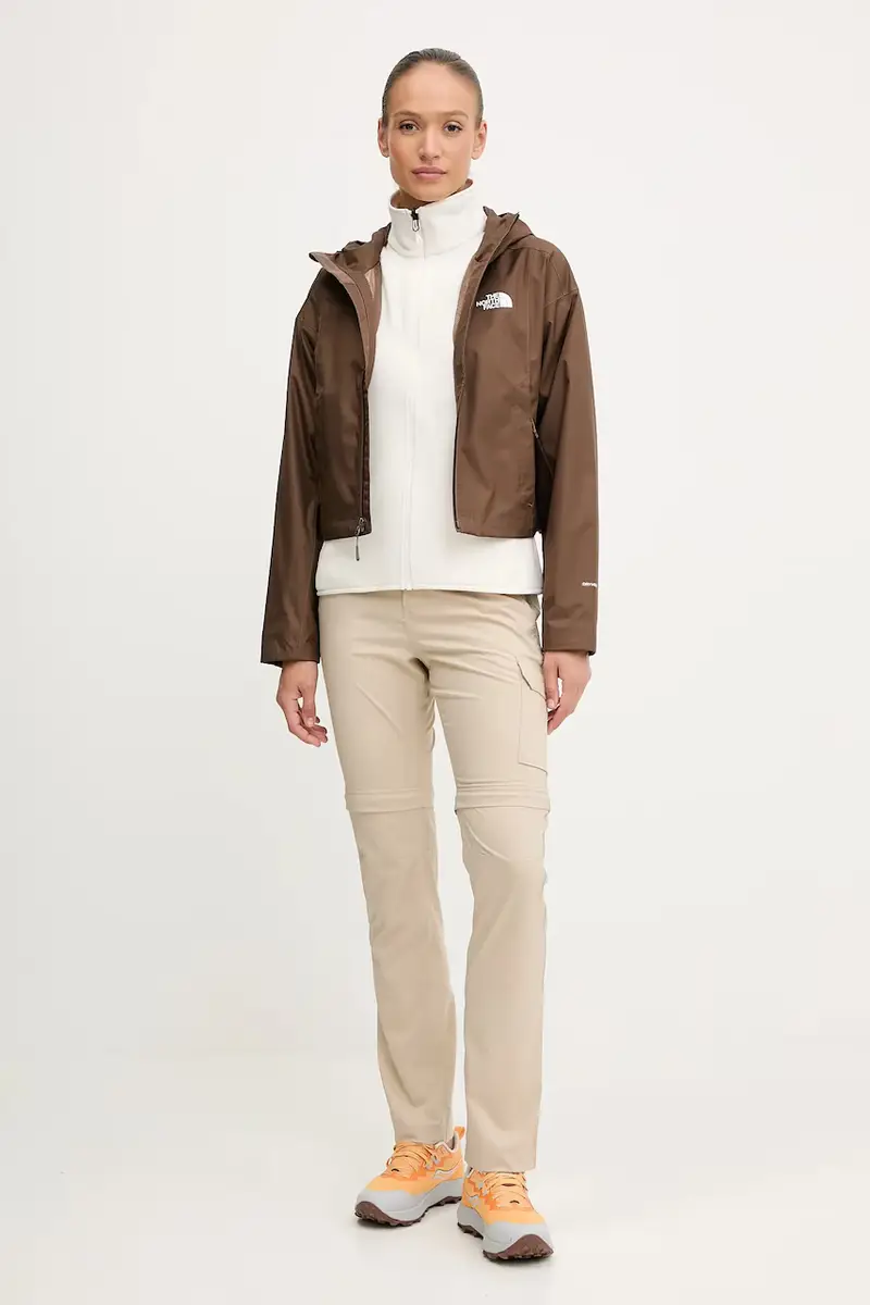 felpa outdoor donna colore beige NF0A8D2FQLI1 miniatura 2