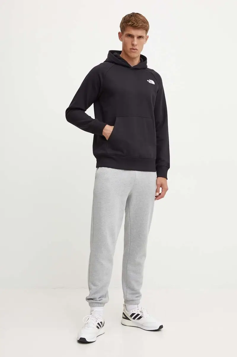 felpa Raglan Redbox Hoodie uomo colore nero con cappuccio NF0A89F9KY41 miniatura 2