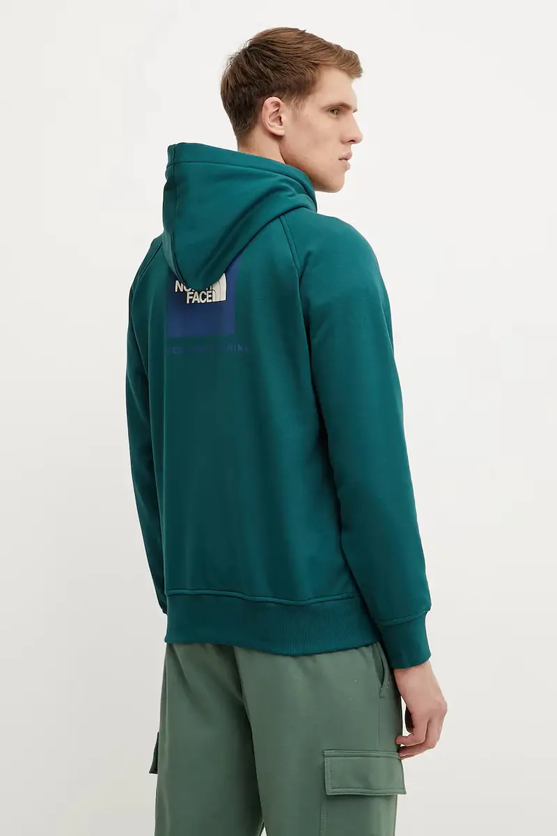 felpa Raglan Redbox uomo colore verde con cappuccio NF0A89F9A1B1 miniatura 3