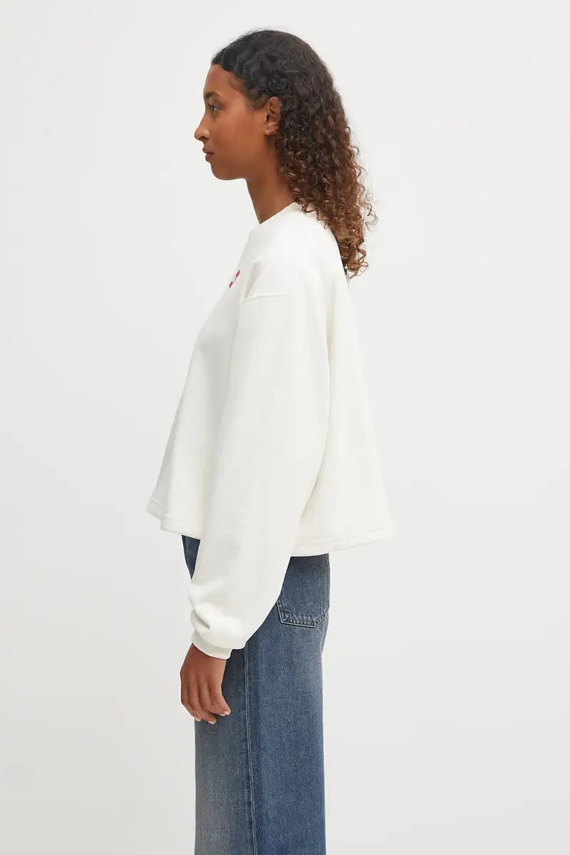 felpa Redbox donna colore beige con applicazione NF0A8EFYQLI1 miniatura 2