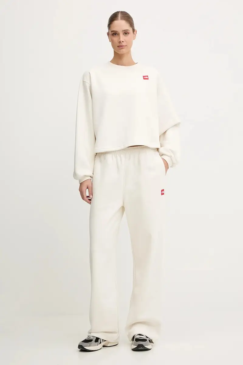 felpa Redbox donna colore beige con applicazione NF0A8EFYQLI1 miniatura 2