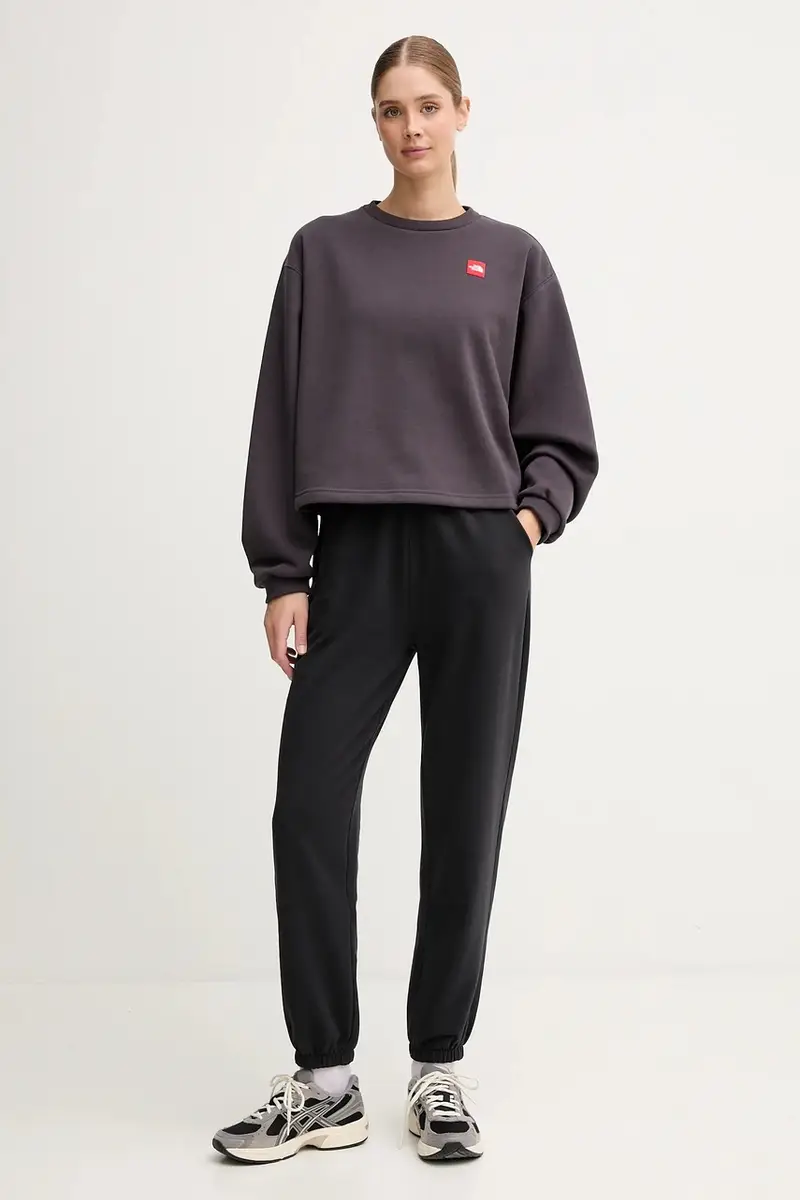 felpa Redbox donna colore grigio con applicazione NF0A8EFY0SA1 miniatura 2