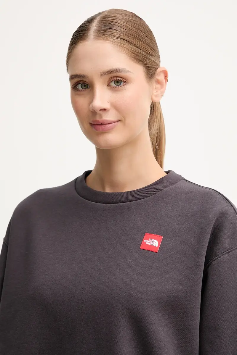 felpa Redbox donna colore grigio con applicazione NF0A8EFY0SA1 miniatura 4