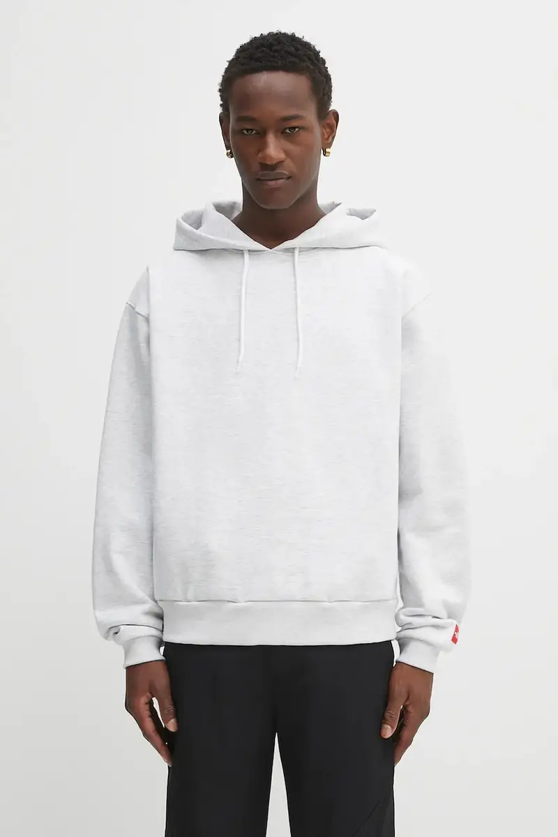 felpa Redbox uomo colore grigio con cappuccio NF0A8EFZE041