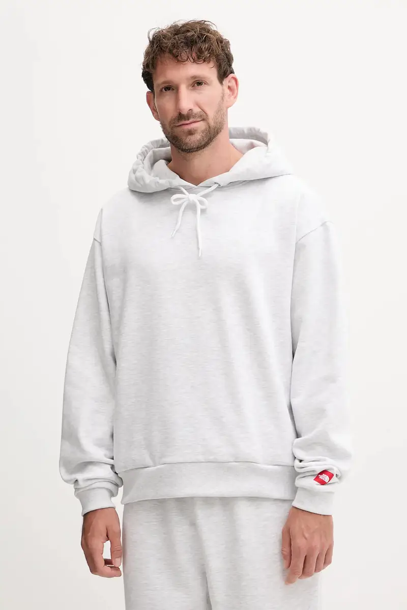 felpa Redbox uomo colore grigio con cappuccio NF0A8EFZE041