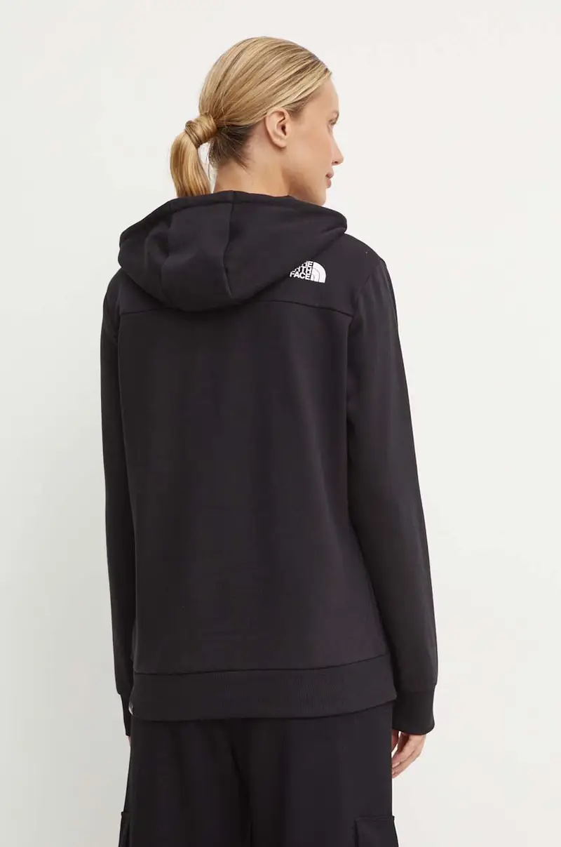 felpa Simple Dome Hoodie donna colore nero con cappuccio NF0A89EYJK31 miniatura 3