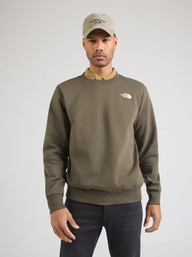 Felpa SIMPLE DOME oliva / bianco miniatura 2