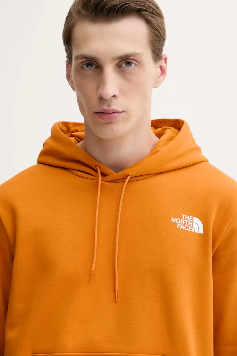 felpa Simple Dome uomo colore arancione con cappuccio NF0A89FCBRO1 miniatura 4