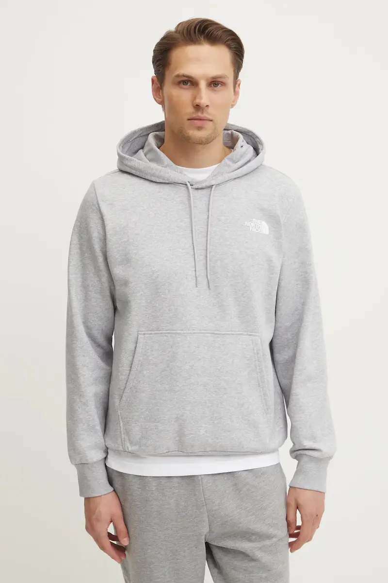 felpa Simple Dome uomo colore grigio con cappuccio NF0A89FCDYX1