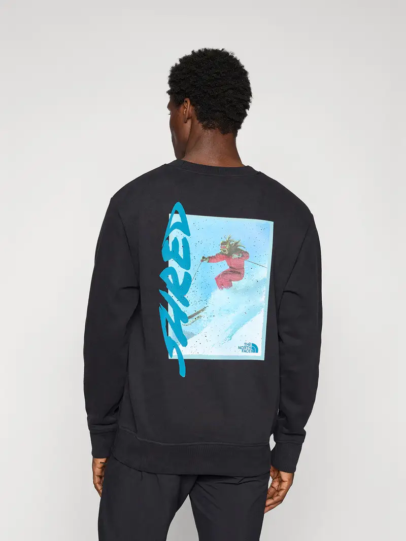 Felpa 'SLOPES' blu chiaro / rosso / nero / bianco miniatura 3