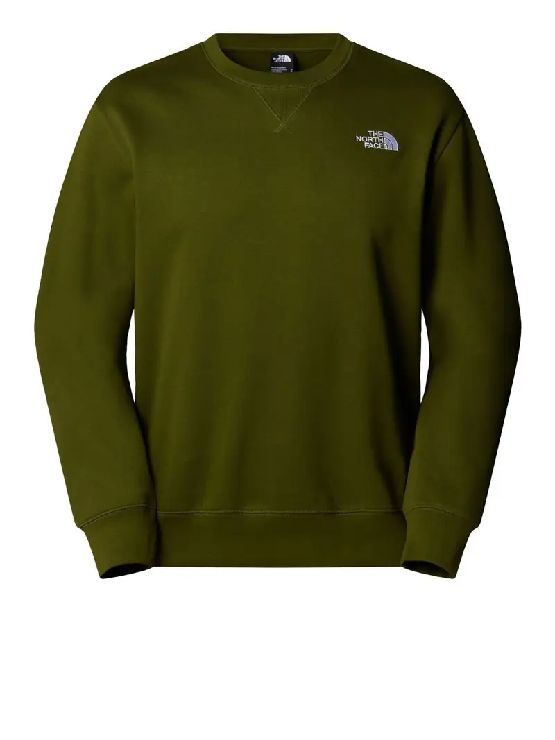 felpa the north face da uomo - verde