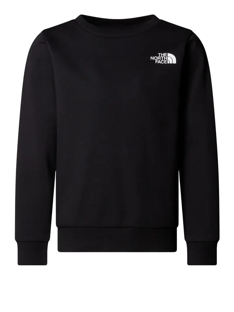 felpa the north face simple dome da bambino - nero