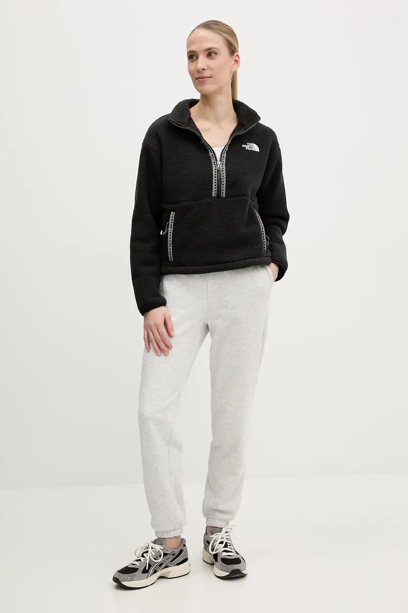 felpa TNF Fleeski donna colore nero con applicazione NF0A88Z3KX71 miniatura 2