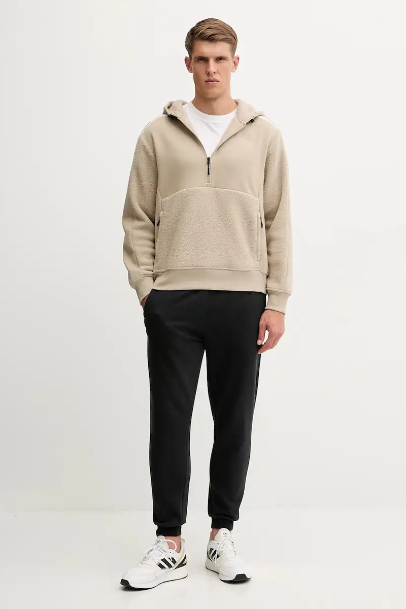 felpa uomo colore verde con cappuccio NF0A8E7FCEL1 miniatura 2