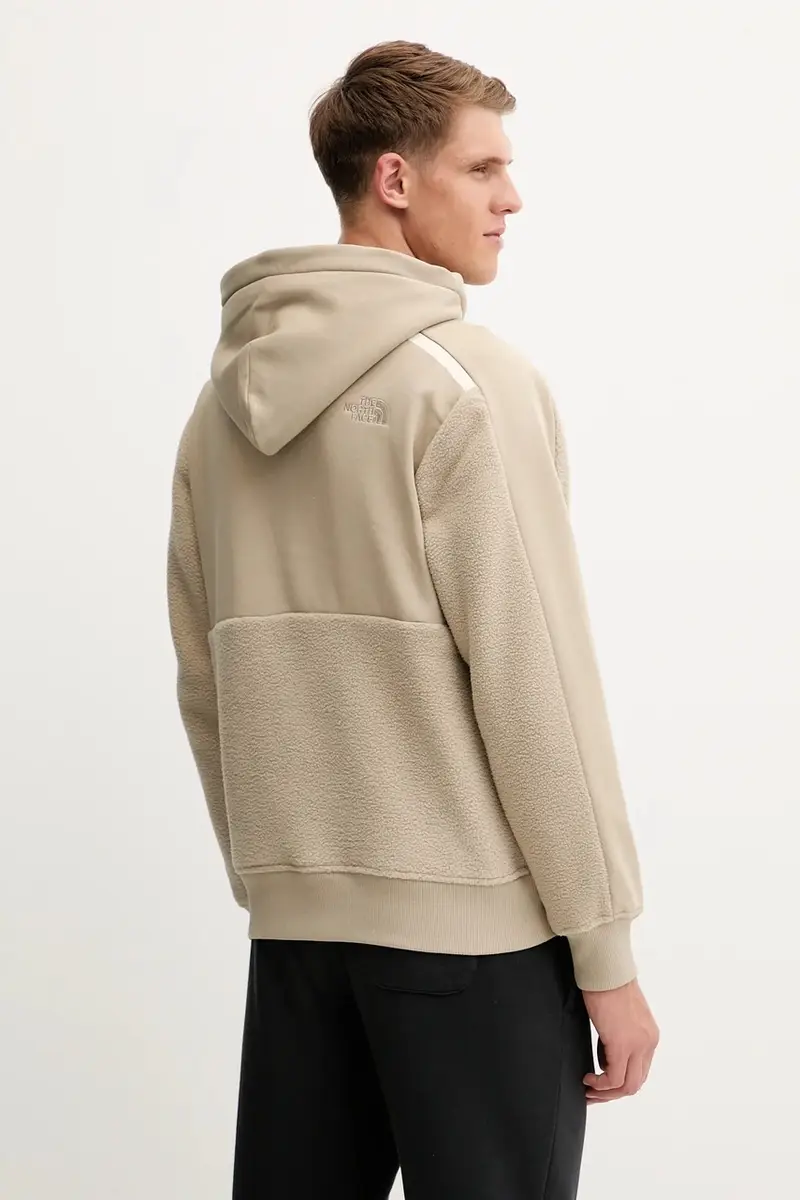 felpa uomo colore verde con cappuccio NF0A8E7FCEL1 miniatura 3