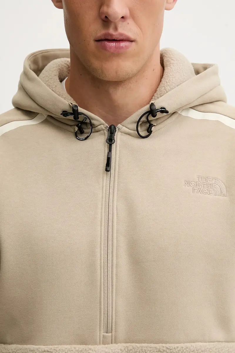 felpa uomo colore verde con cappuccio NF0A8E7FCEL1 miniatura 5