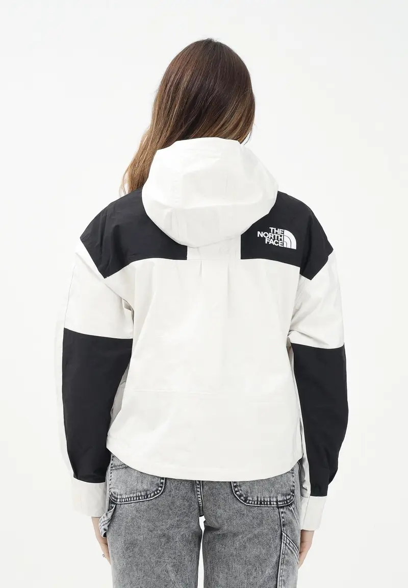 THE NORTH FACE Giacca a vento Mountain Mono nera e panna da donna miniatura 2