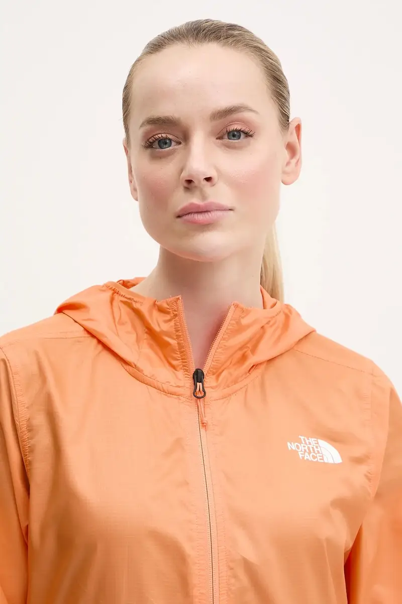 giacca antivento TNF Cyclone colore arancione NF0A8B6G0TO1 miniatura 4