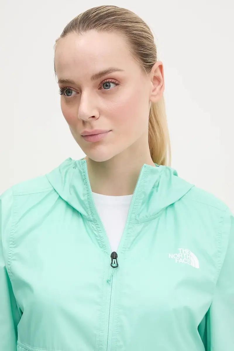 giacca antivento TNF Cyclone colore turchese NF0A8B6G6EI1 miniatura 4