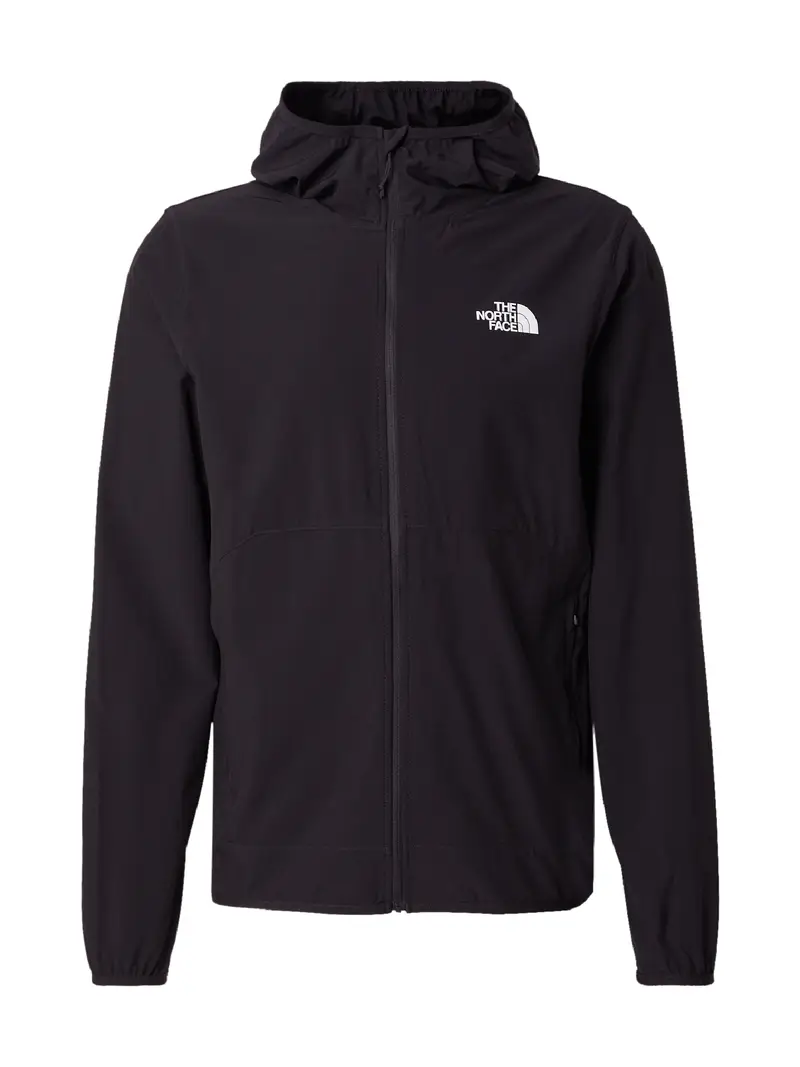 Giacca di felpa sportiva nero / bianco